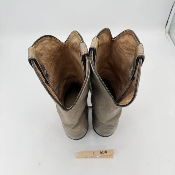 Durango Men Size 9D 21775 Light Grey Leather Pointed Toe Pull On Western Boot - Picture 9 of 14